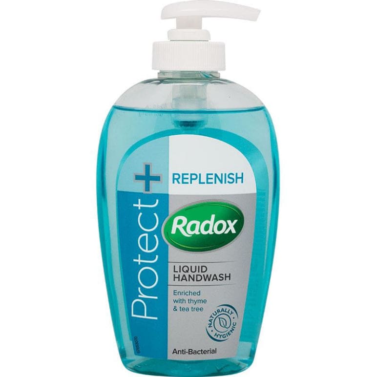 Radox Antibacterial Hand Wash Replenish 250ml Pump front image on Livehealthy HK imported from Australia