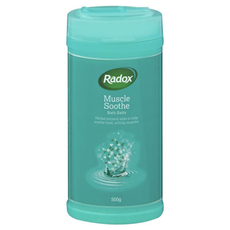 Radox Bath Salts Muscle Soothe 500ml front image on Livehealthy HK imported from Australia