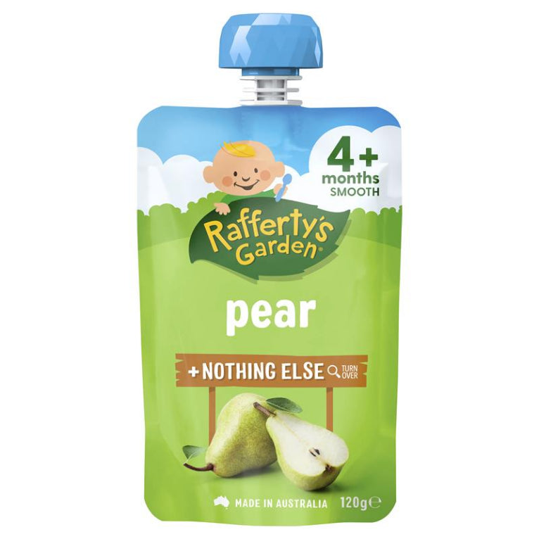 Raffertys Garden 4+ Months My First Pear 120g front image on Livehealthy HK imported from Australia