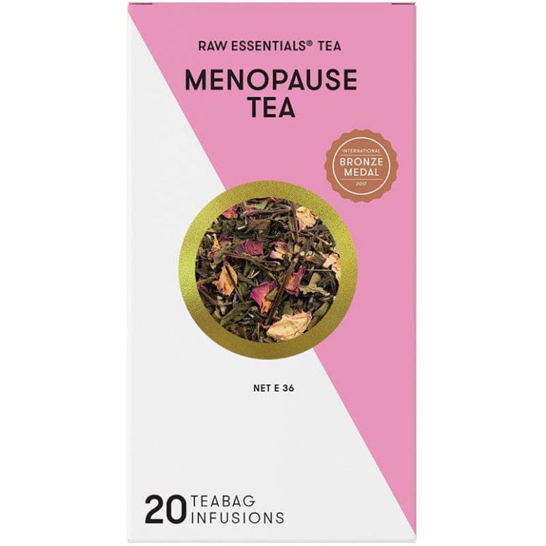 Raw Essentials Tea Menopause Infusions 20 Tea Bags front image on Livehealthy HK imported from Australia