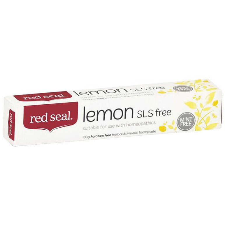 Red Seal Toothpaste Lemon Sodium Lauryl Sulphate Free front image on Livehealthy HK imported from Australia