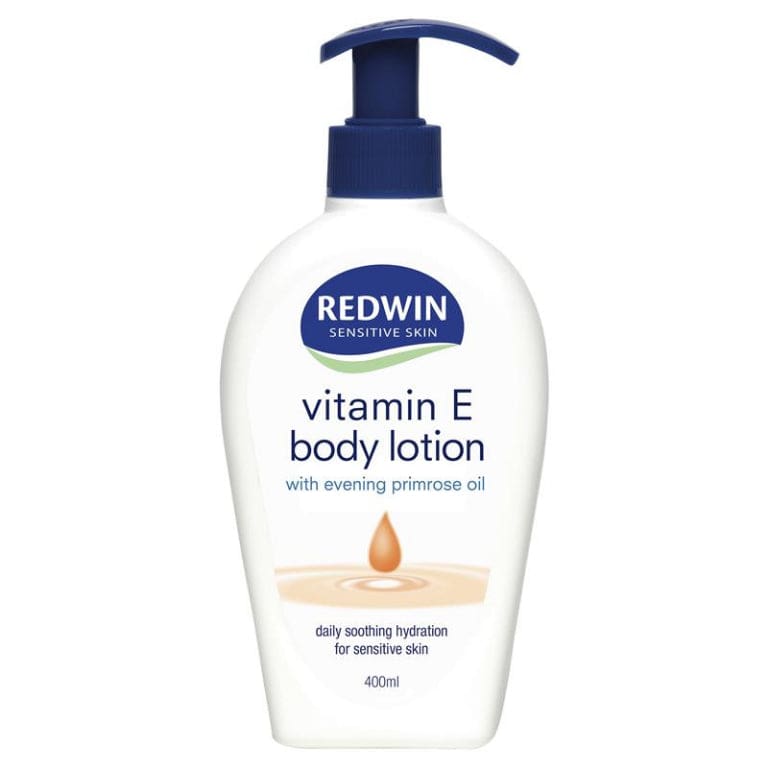 Redwin Body Lotion with Vitamin E and EPO 400ml front image on Livehealthy HK imported from Australia