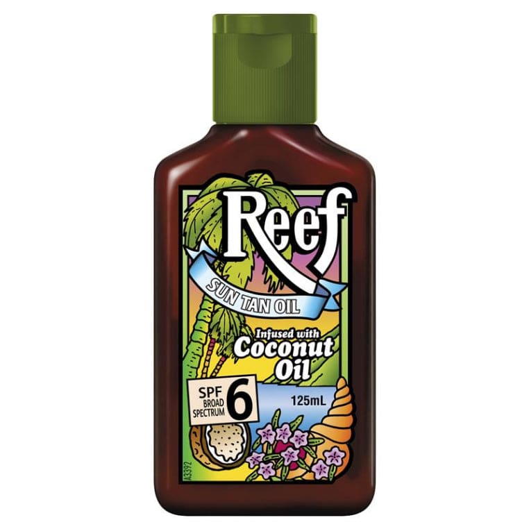 Reef Coconut Oil SPF 6+ 125ml front image on Livehealthy HK imported from Australia