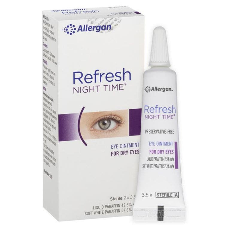 Refresh Night Time Eye Ointment 2 X 3.5g front image on Livehealthy HK imported from Australia