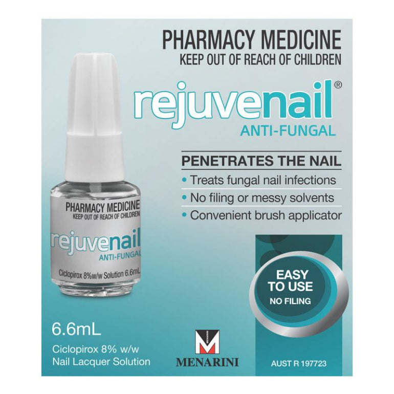 Rejuvenail Antifungal Nail Solution 6.6ml front image on Livehealthy HK imported from Australia