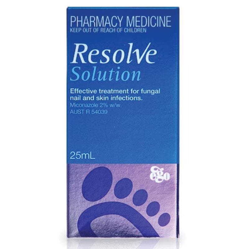 Resolve Anti-Fungal Solution 25mL front image on Livehealthy HK imported from Australia