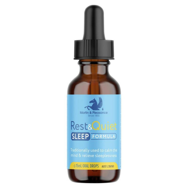 Rest & Quiet Sleep Formula Dropper 15ml front image on Livehealthy HK imported from Australia