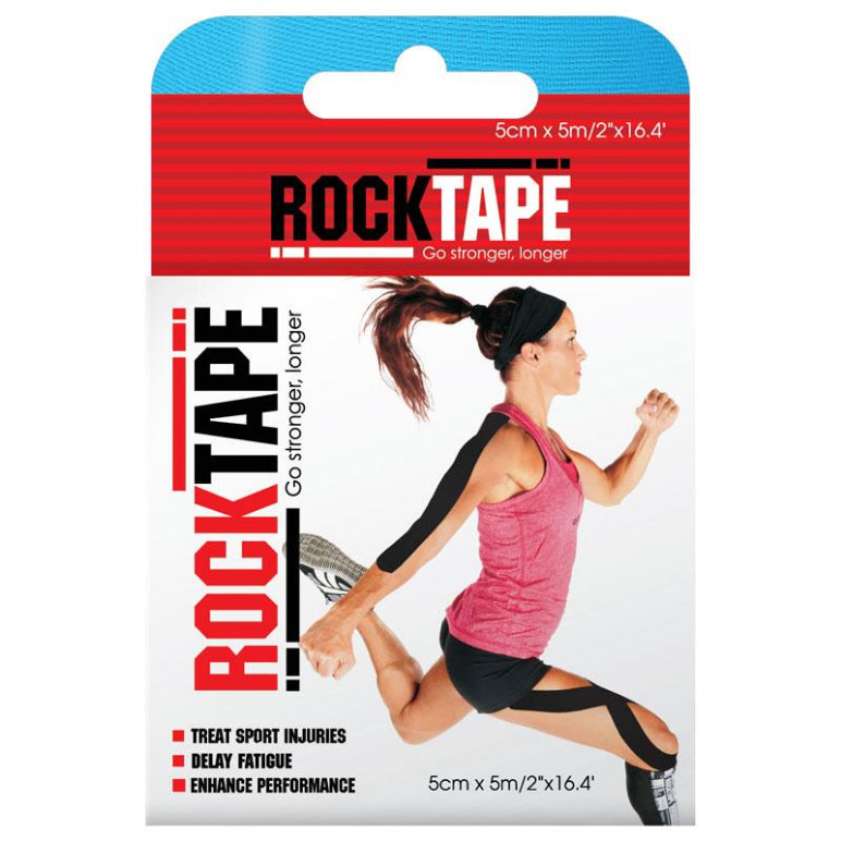 Rocktape Kinesiology Tape Blue 5cm x 5m front image on Livehealthy HK imported from Australia