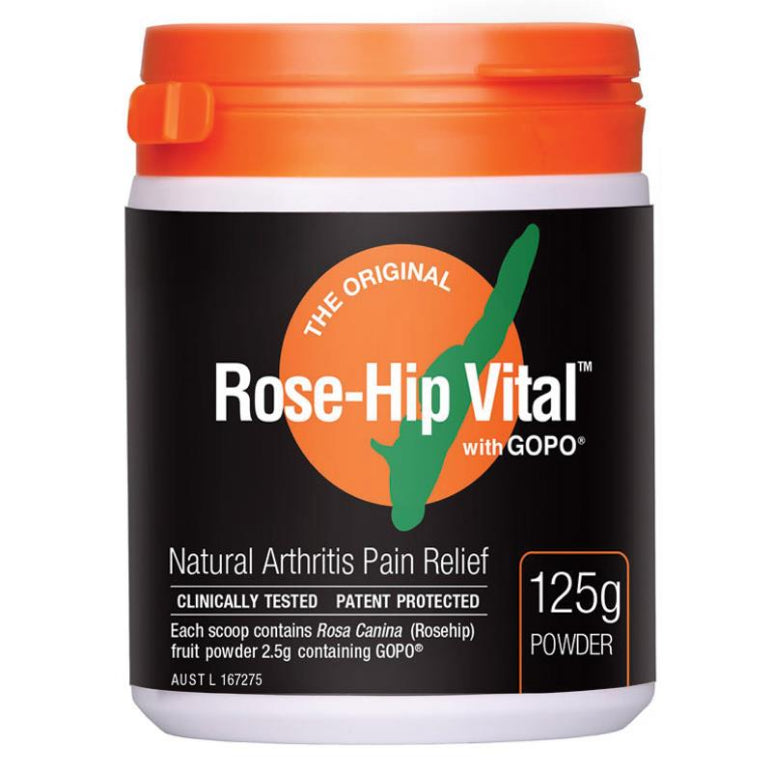 Rose-Hip Vital™ 125g Powder front image on Livehealthy HK imported from Australia