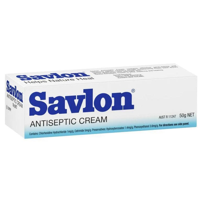 Savlon Antiseptic Cream for Cuts Grazes Bites 50g front image on Livehealthy HK imported from Australia