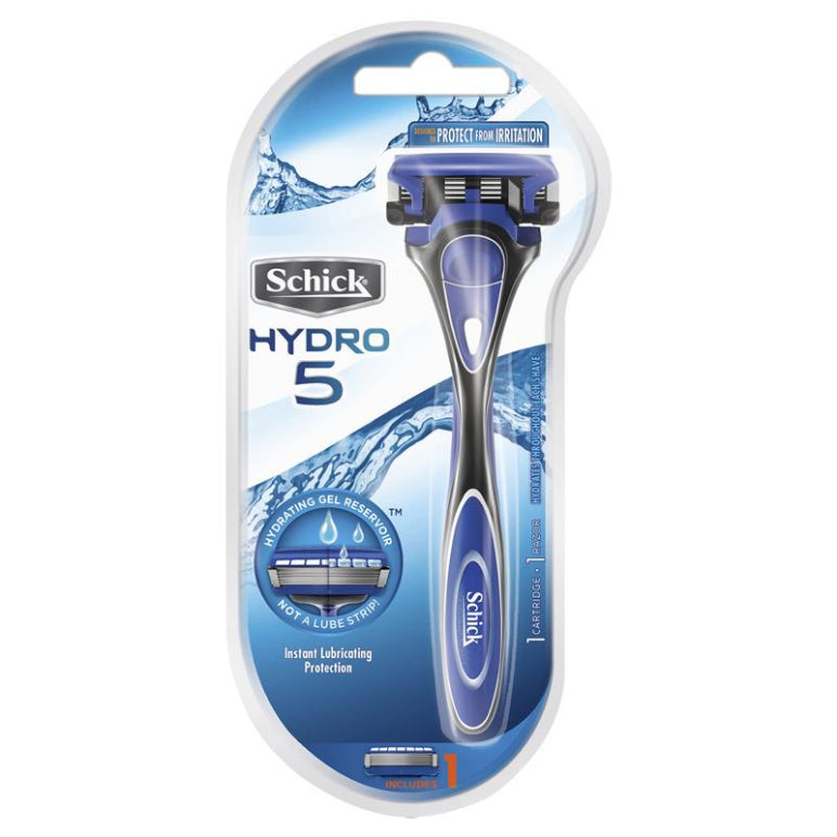 Schick Hydro 5 Mens Razor Kit 1 Blade front image on Livehealthy HK imported from Australia
