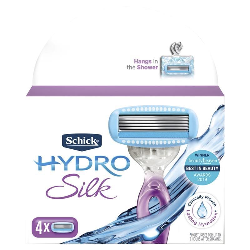Schick Hydro Silk Blades 4 pack front image on Livehealthy HK imported from Australia