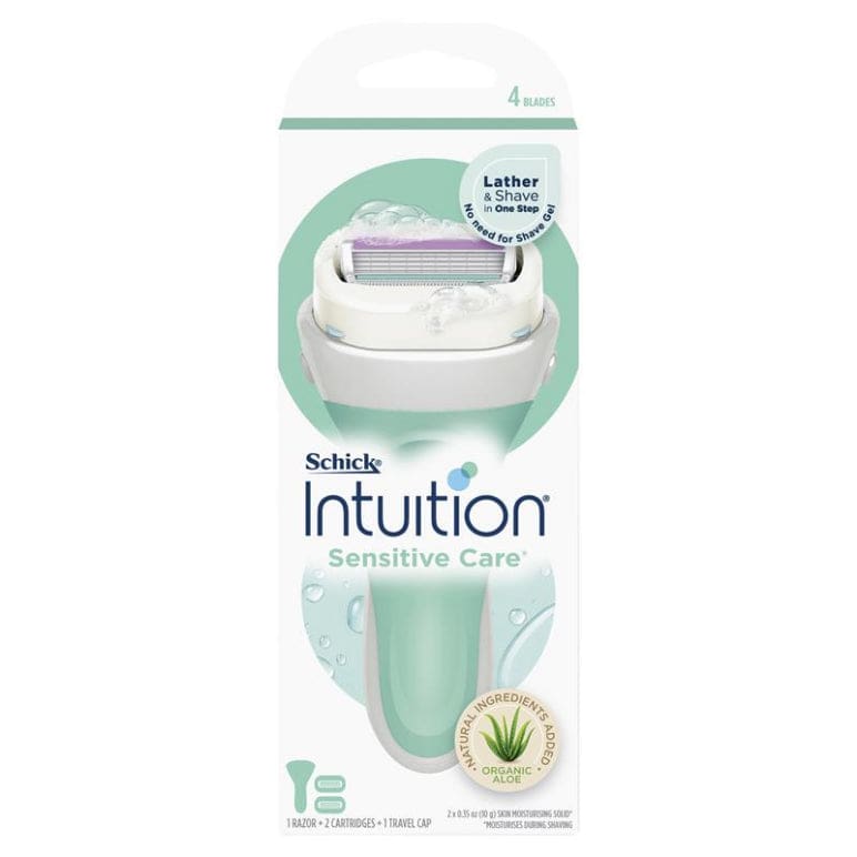 Schick Intuition Naturals Sensitive Care Kit front image on Livehealthy HK imported from Australia