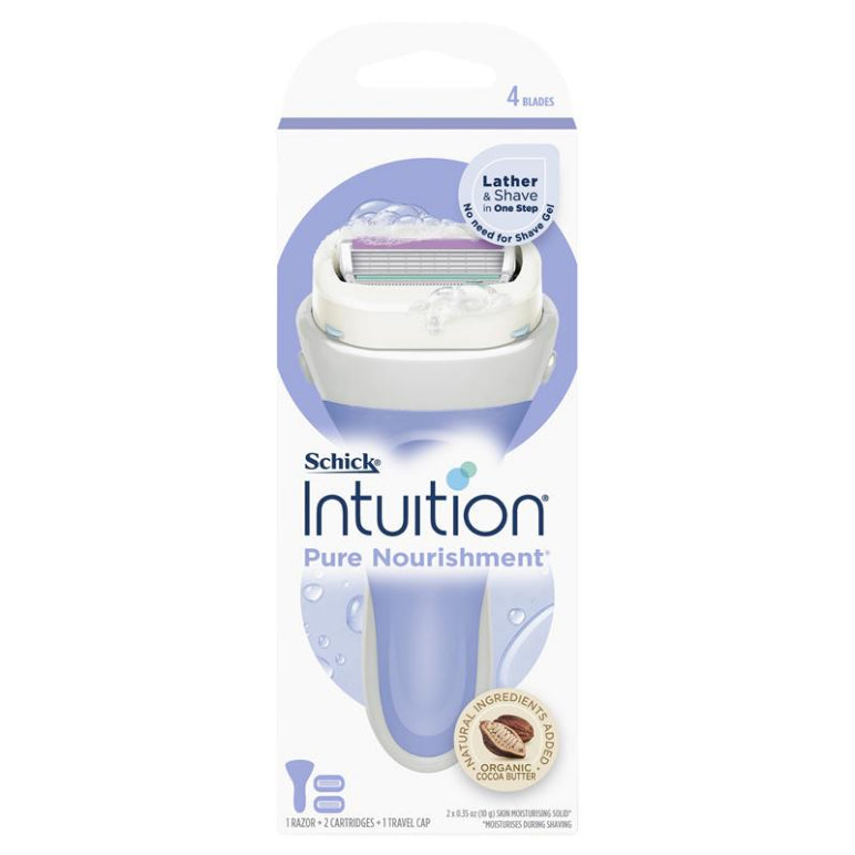 Schick Intuition Pure Nourishment Kit front image on Livehealthy HK imported from Australia