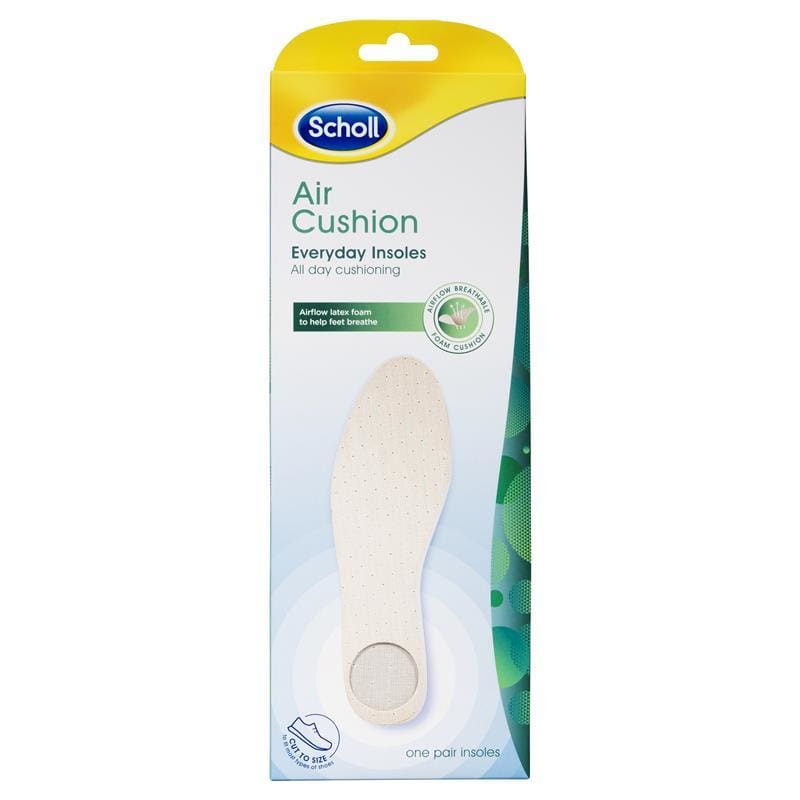 Scholl Air Cushion Daily Insole front image on Livehealthy HK imported from Australia