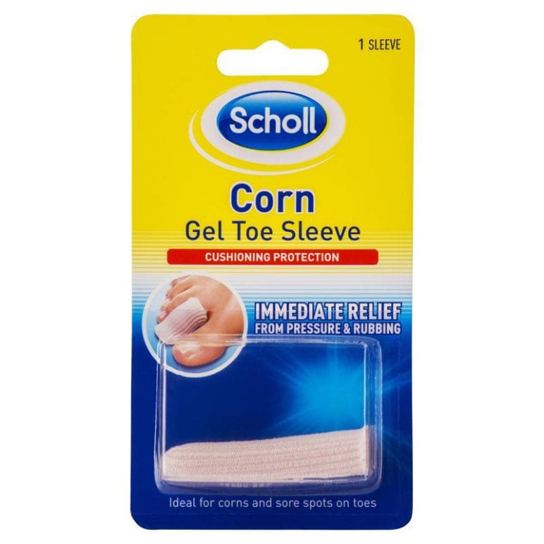 Scholl Corn Gel Toe Sleeve front image on Livehealthy HK imported from Australia