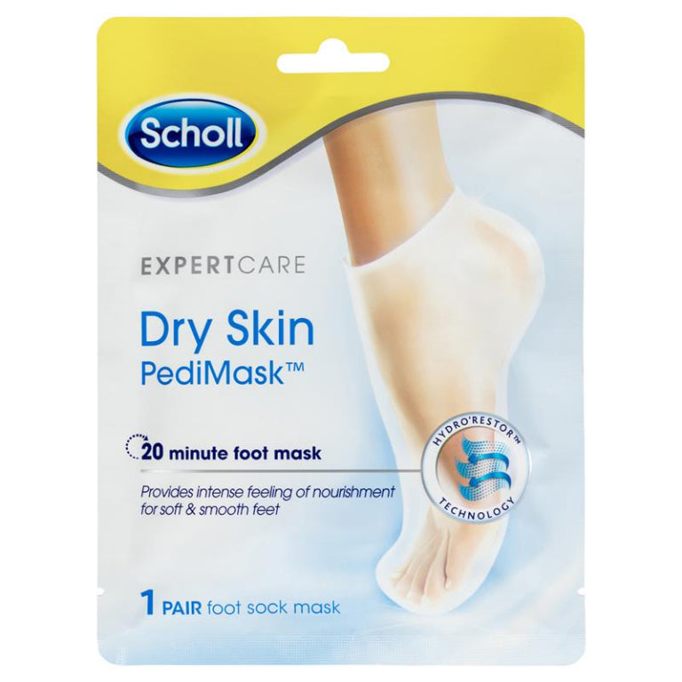 Scholl Dry Skin PediMask 1 Pair front image on Livehealthy HK imported from Australia