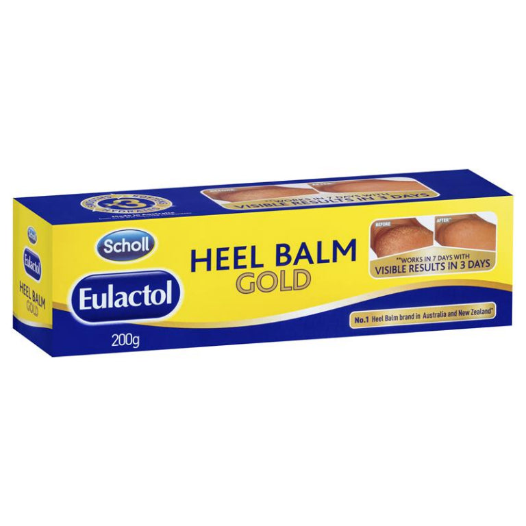 Scholl Eulactol Foot Heel Balm 200g - Rough Dry or Cracked Skin front image on Livehealthy HK imported from Australia