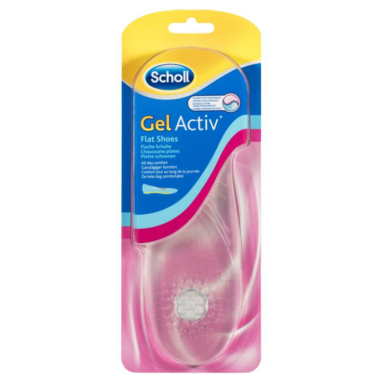 Scholl Gel Activ Insoles For Flat Shoes front image on Livehealthy HK imported from Australia