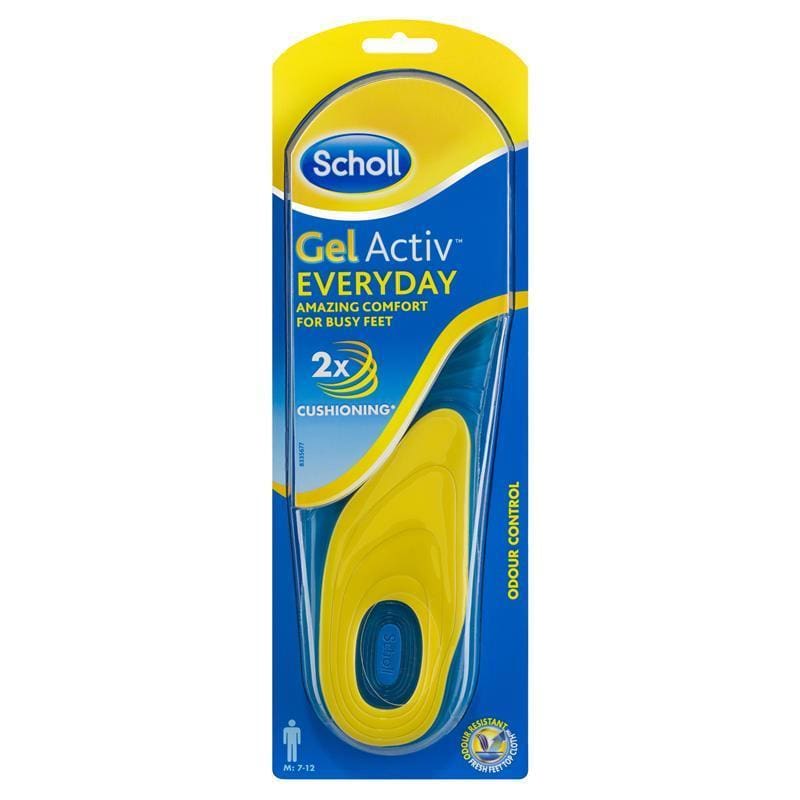 Scholl Gel Activ Men Everyday Insoles front image on Livehealthy HK imported from Australia