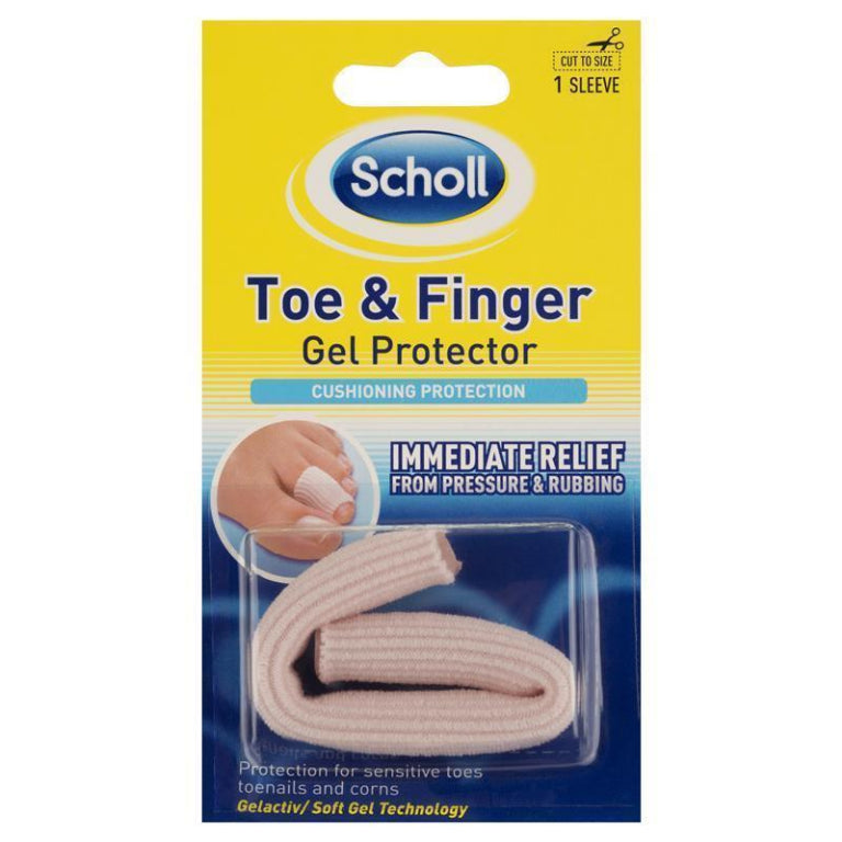 Scholl Gel Toe & Finger Protector Pain Relief front image on Livehealthy HK imported from Australia