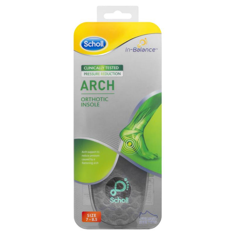 Scholl In Balance Ball of Foot & Arch Orthotic Insole Medium front image on Livehealthy HK imported from Australia