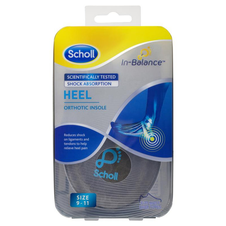 Scholl In Balance Heel and Ankle Orthotic Insole Large front image on Livehealthy HK imported from Australia