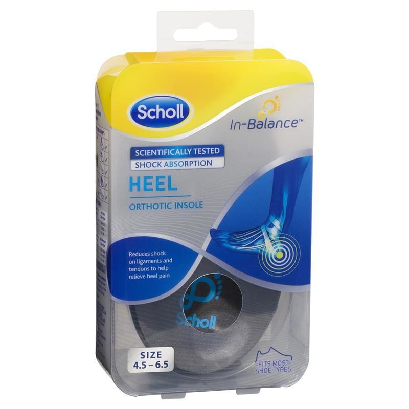Scholl In Balance Heel and Ankle Orthotic Insole Small front image on Livehealthy HK imported from Australia