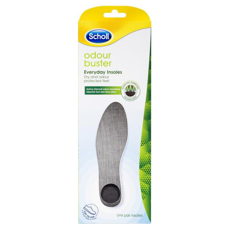 Scholl Odour Buster Daily Insole front image on Livehealthy HK imported from Australia