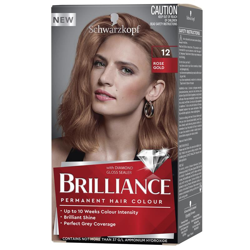 Schwarzkopf Brilliance 12 Rose Gold front image on Livehealthy HK imported from Australia