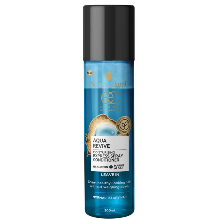 Schwarzkopf Extra Care Aqua Revive Moisturising Express Spray Conditioner 200ml front image on Livehealthy HK imported from Australia