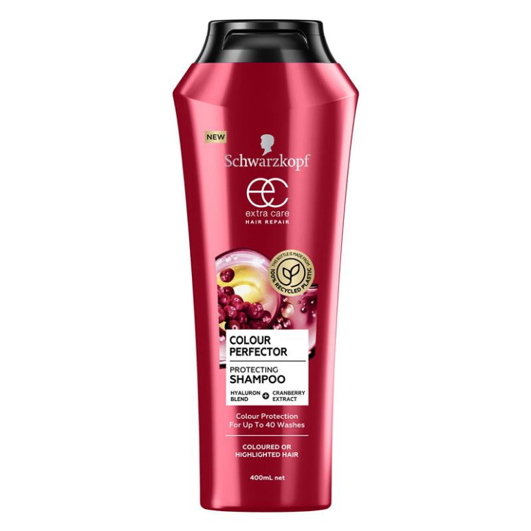 Schwarzkopf Extra Care Colour Perfector Protecting Shampoo 400ml front image on Livehealthy HK imported from Australia