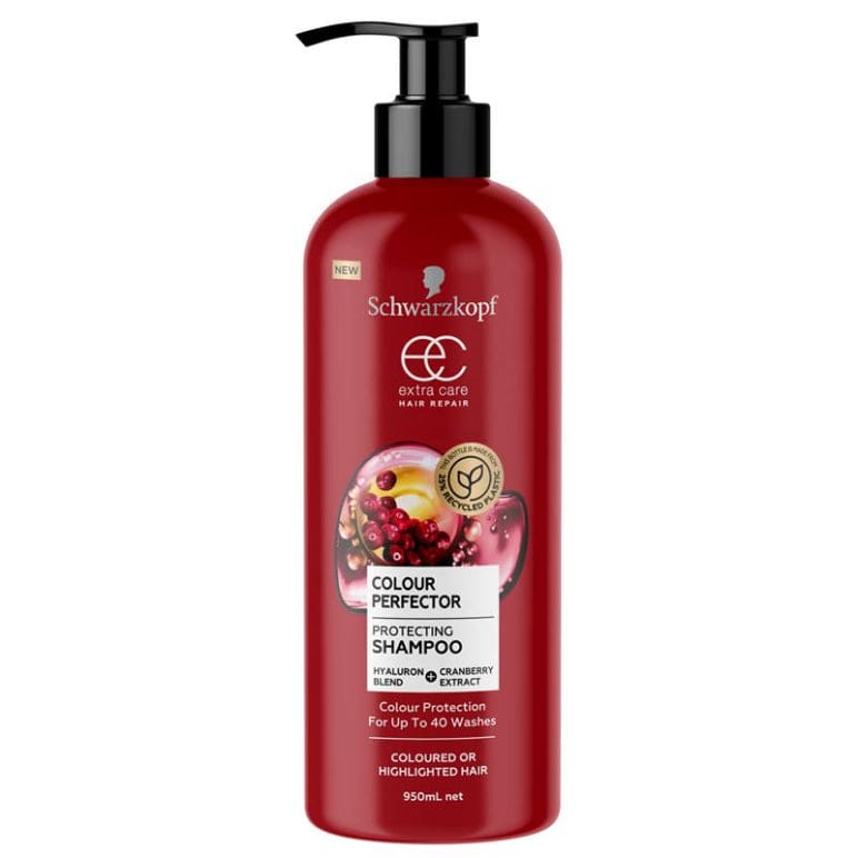 Schwarzkopf Extra Care Colour Perfector Protecting Shampoo 950ml front image on Livehealthy HK imported from Australia