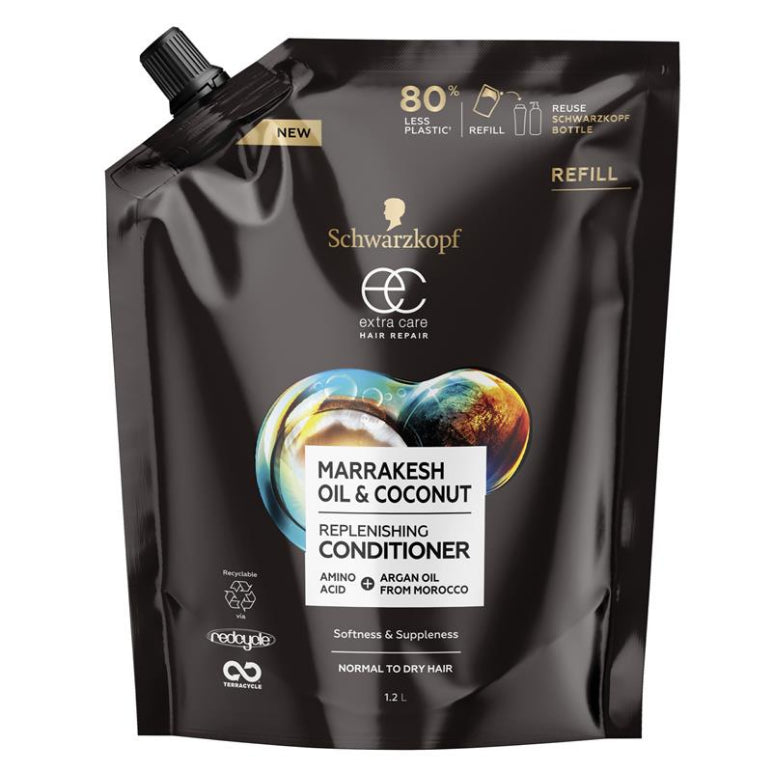 Schwarzkopf Extra Care Marrakesh Oil & Coconut Conditioner Refill 1.2L front image on Livehealthy HK imported from Australia