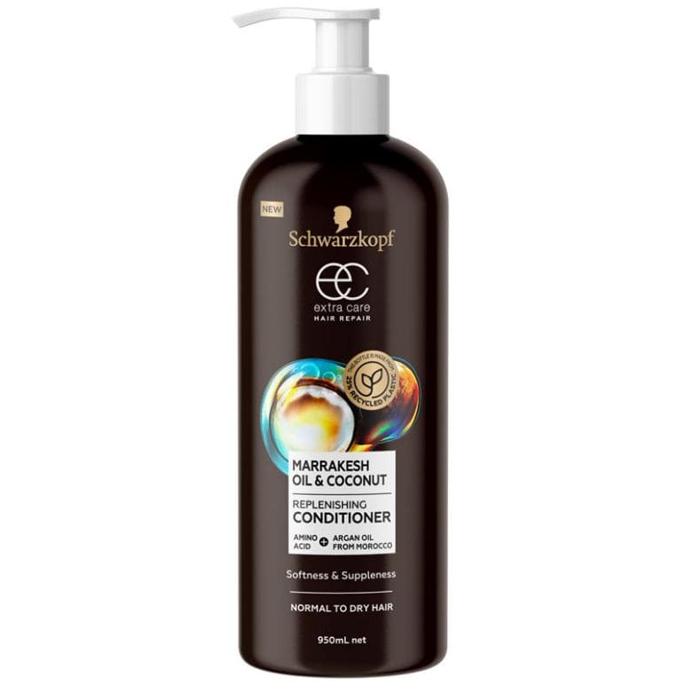 Schwarzkopf Extra Care Marrakesh Oil & Coconut Replenishing Conditioner 950ml front image on Livehealthy HK imported from Australia