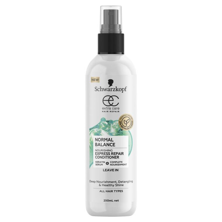 Schwarzkopf Extra Care Normal Balance Nourishing Express Repair Conditioner 250ml front image on Livehealthy HK imported from Australia