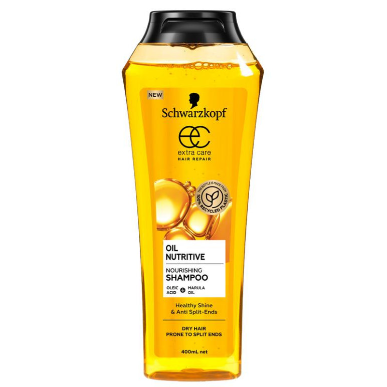 Schwarzkopf Extra Care Oil Nutritive Nourishing Shampoo 400ml front image on Livehealthy HK imported from Australia