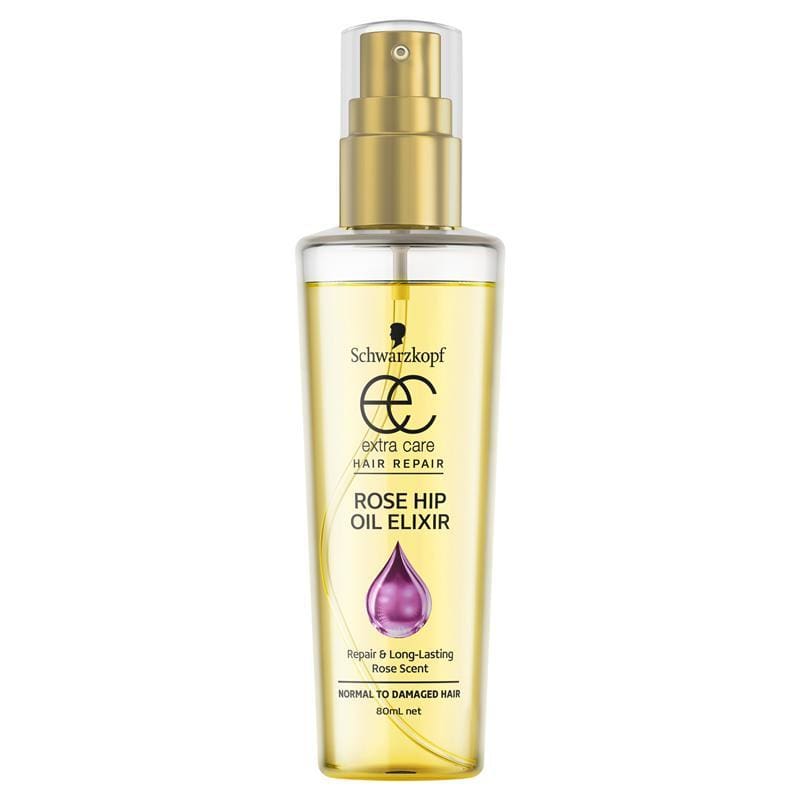 Schwarzkopf Extra Care Rose Hip Oil Elixir 80ml front image on Livehealthy HK imported from Australia