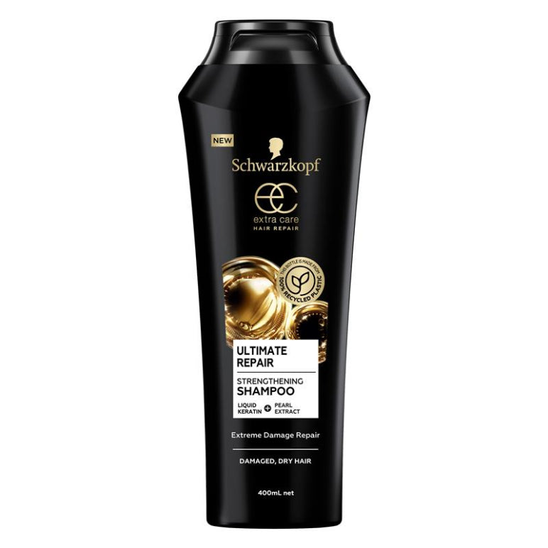 Schwarzkopf Extra Care Ultimate Repair Strengthening Shampoo 400ml front image on Livehealthy HK imported from Australia