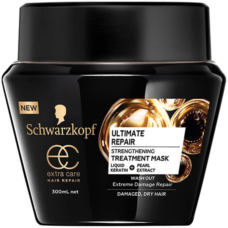Schwarzkopf Extra Care Ultimate Repair Strengthening Treatment Mask 300ml front image on Livehealthy HK imported from Australia