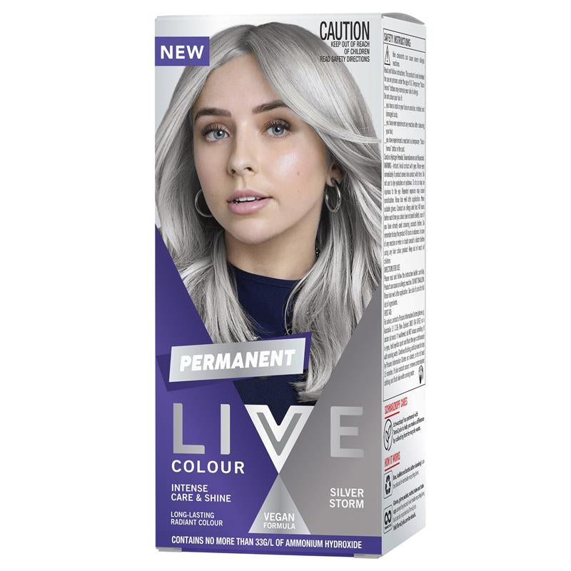 Schwarzkopf Live Colour Permanent Silver Storm front image on Livehealthy HK imported from Australia