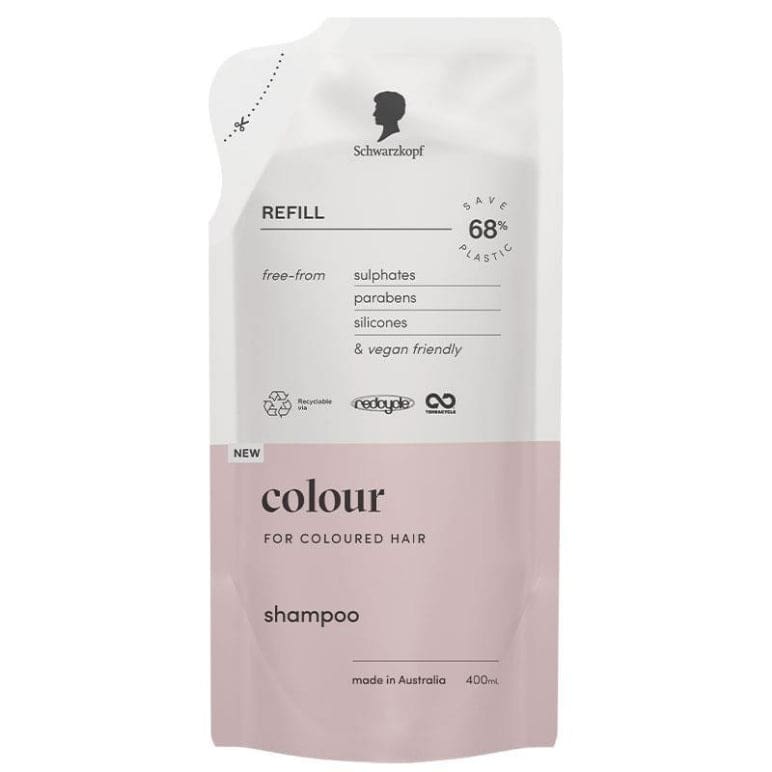 Schwarzkopf Sustainable Colour Shampoo Refill 400ml front image on Livehealthy HK imported from Australia