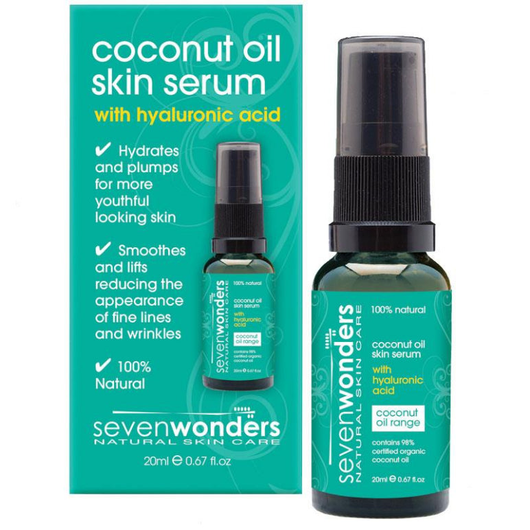 Seven Wonders Coconut Oil Skin Serum 20ml front image on Livehealthy HK imported from Australia