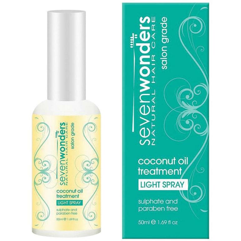 Seven Wonders Coconut Oil Treatment Light Spray 50ml front image on Livehealthy HK imported from Australia