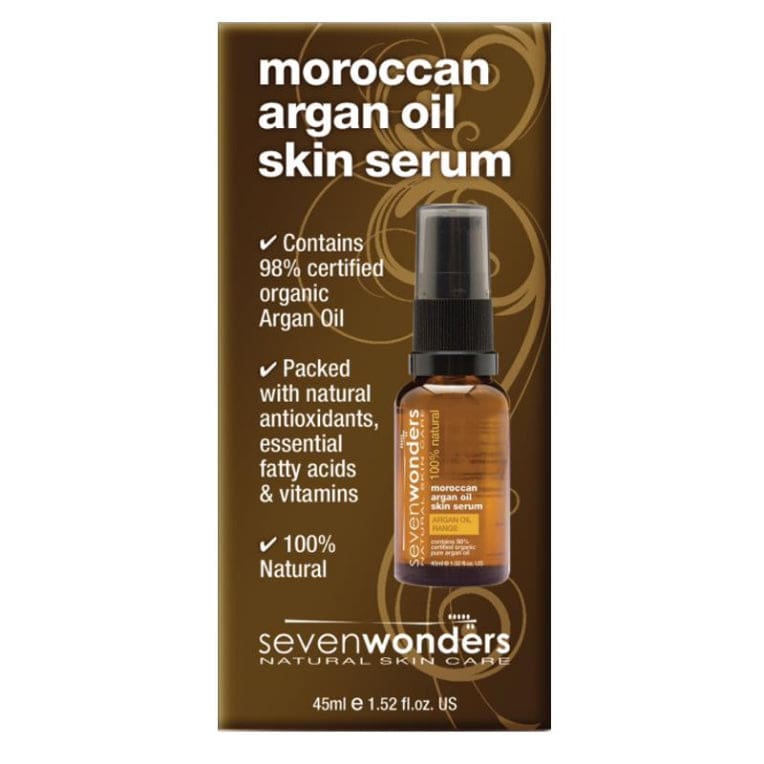 Seven Wonders Moroccan Argan Oil Skin Serum 45ml front image on Livehealthy HK imported from Australia