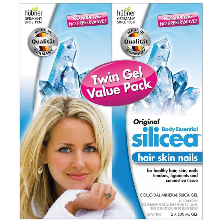 Silicea Silica Twin Pack 2x500mL (Twin Pack) front image on Livehealthy HK imported from Australia