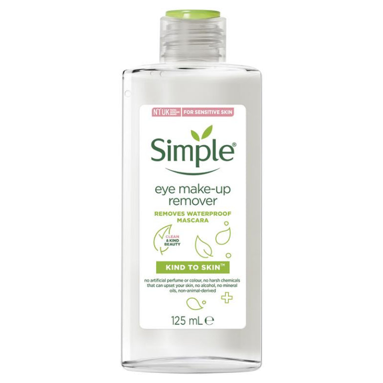 Simple Kind To Eyes Make-Up Remover Conditioning Eye 125ml front image on Livehealthy HK imported from Australia