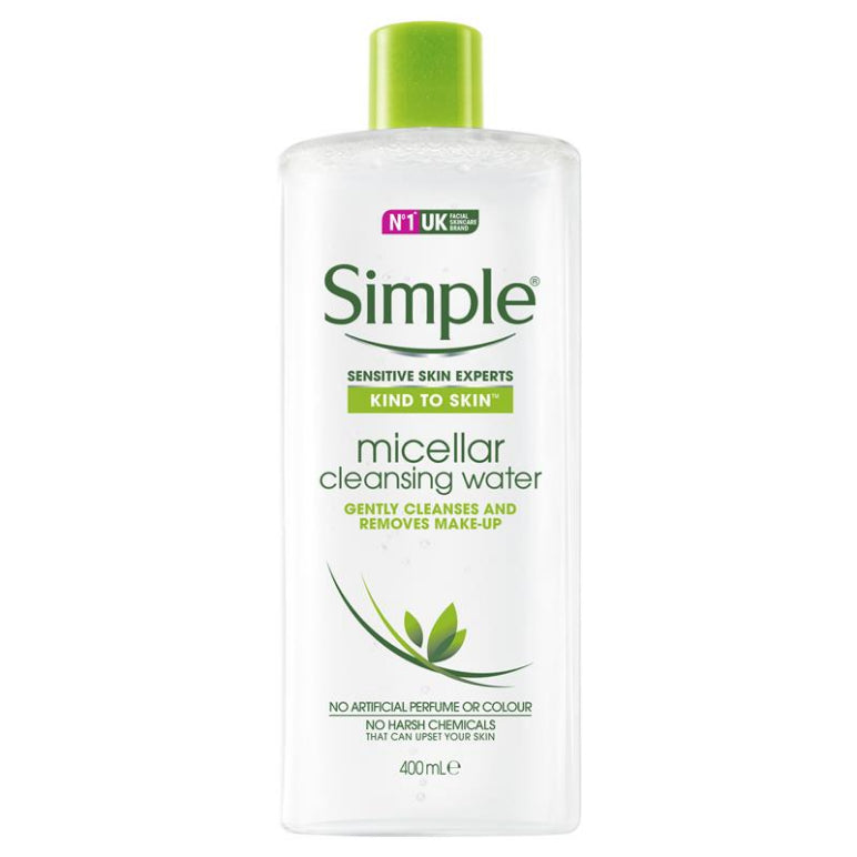 Simple Kind To Skin Micellar Water 400ml front image on Livehealthy HK imported from Australia