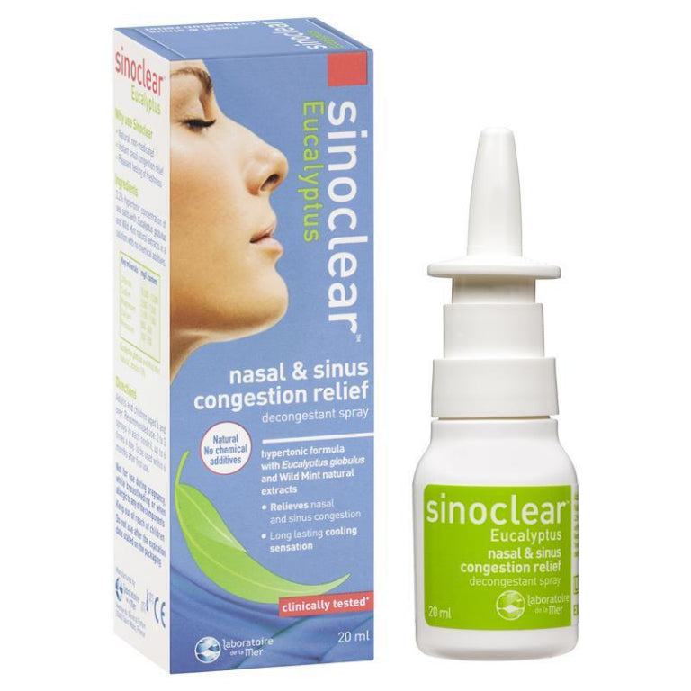 Sinoclear Eucalyptus 20ml front image on Livehealthy HK imported from Australia