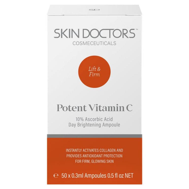 Skin Doctors Potent Vitamin C Ampoules 50 x 0.3ml front image on Livehealthy HK imported from Australia
